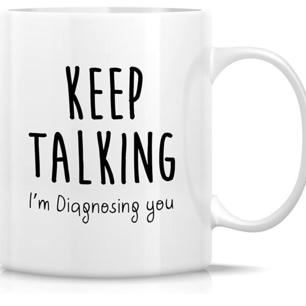 “Keep Talking” funny mug brand new